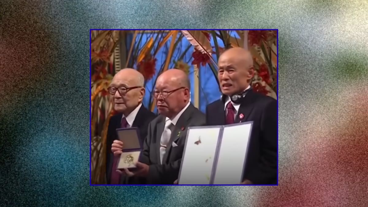 Sobrevivientes de Hiroshima y Nagasaki rompen en llanto tras recibir el Nobel de la Paz