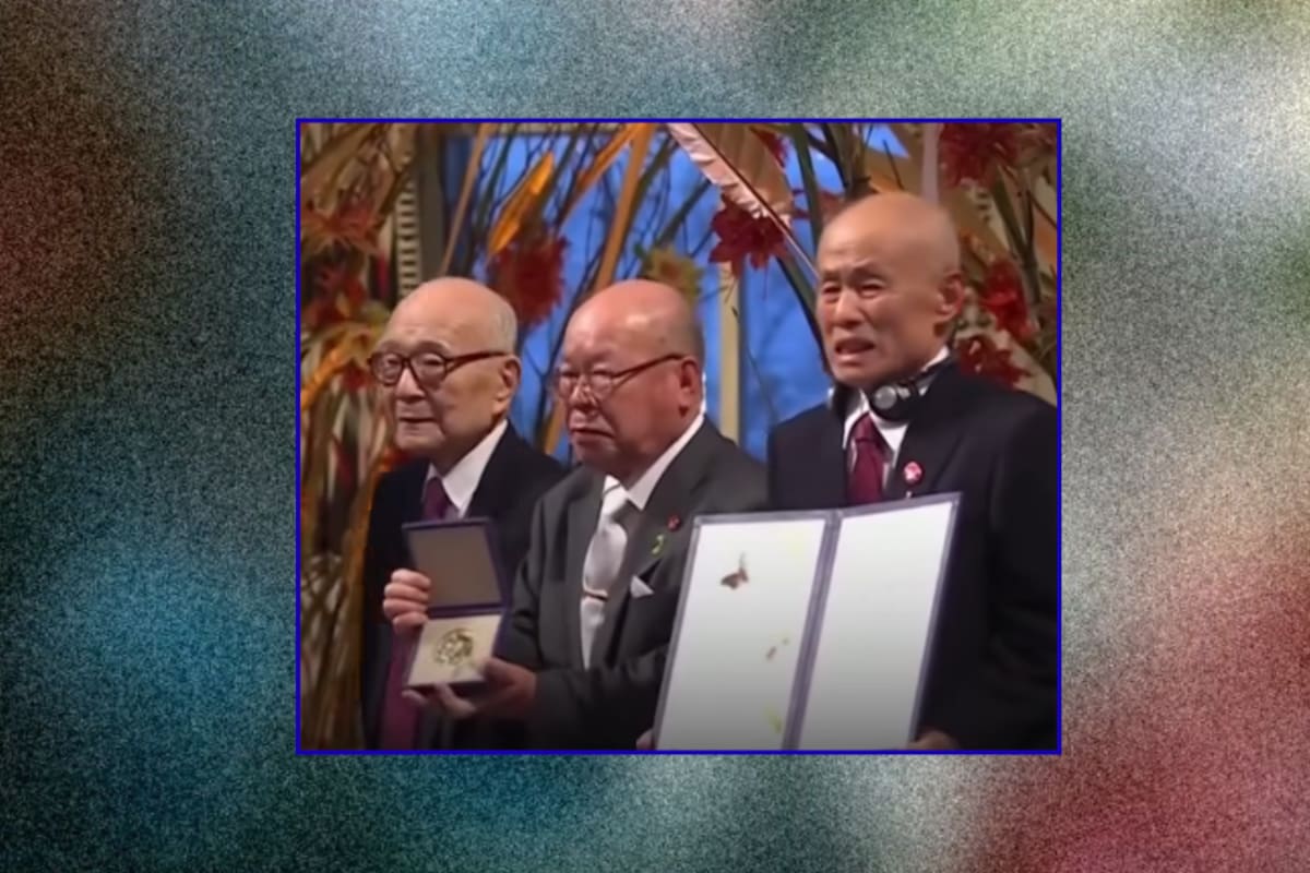 Sobrevivientes de Hiroshima y Nagasaki rompen en llanto tras recibir el Nobel de la Paz