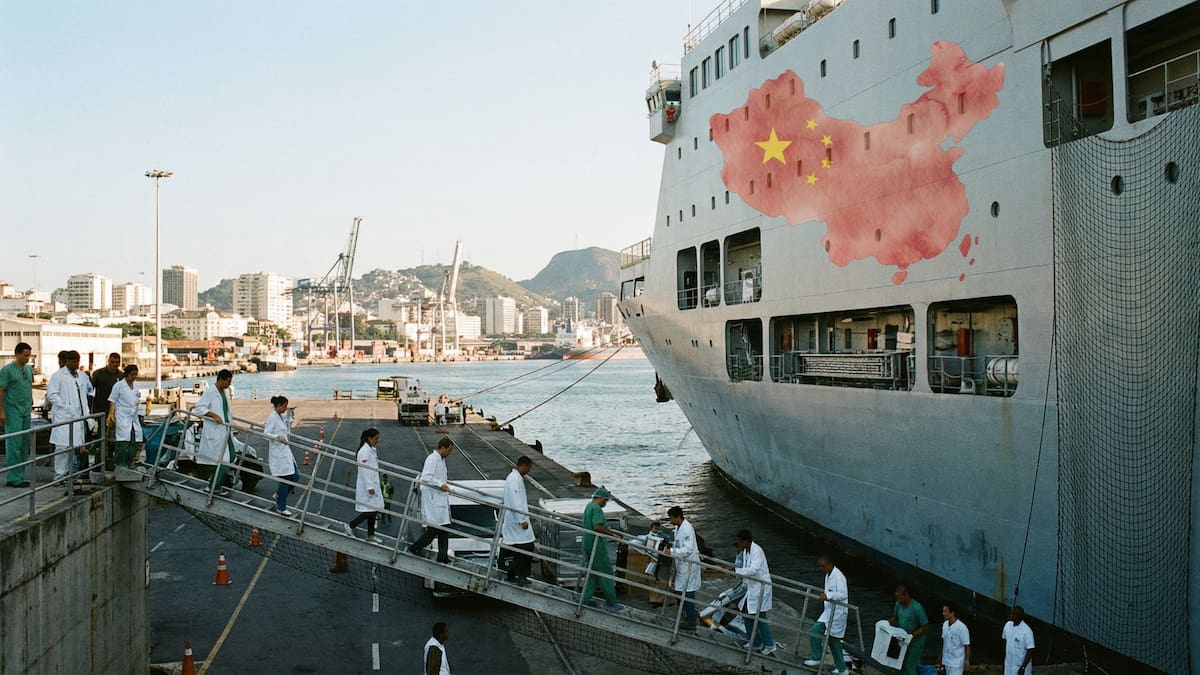 El buque hospital chino Silk Road Ark realizará escalas humanitarias en Brasil y Uruguay en enero de 2026, donde se prevé que brinde atención médica gratuita y cooperación profesional con equipos locales. (Gemini)