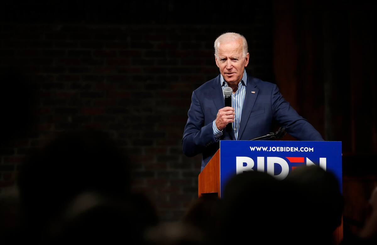 Former Vice President and Democratic presidential candidate Joe Biden speaks during a rally, Wednesday, May 1, 2019, in Des Moines, Iowa. (AP Photo/Charlie Neibergall)