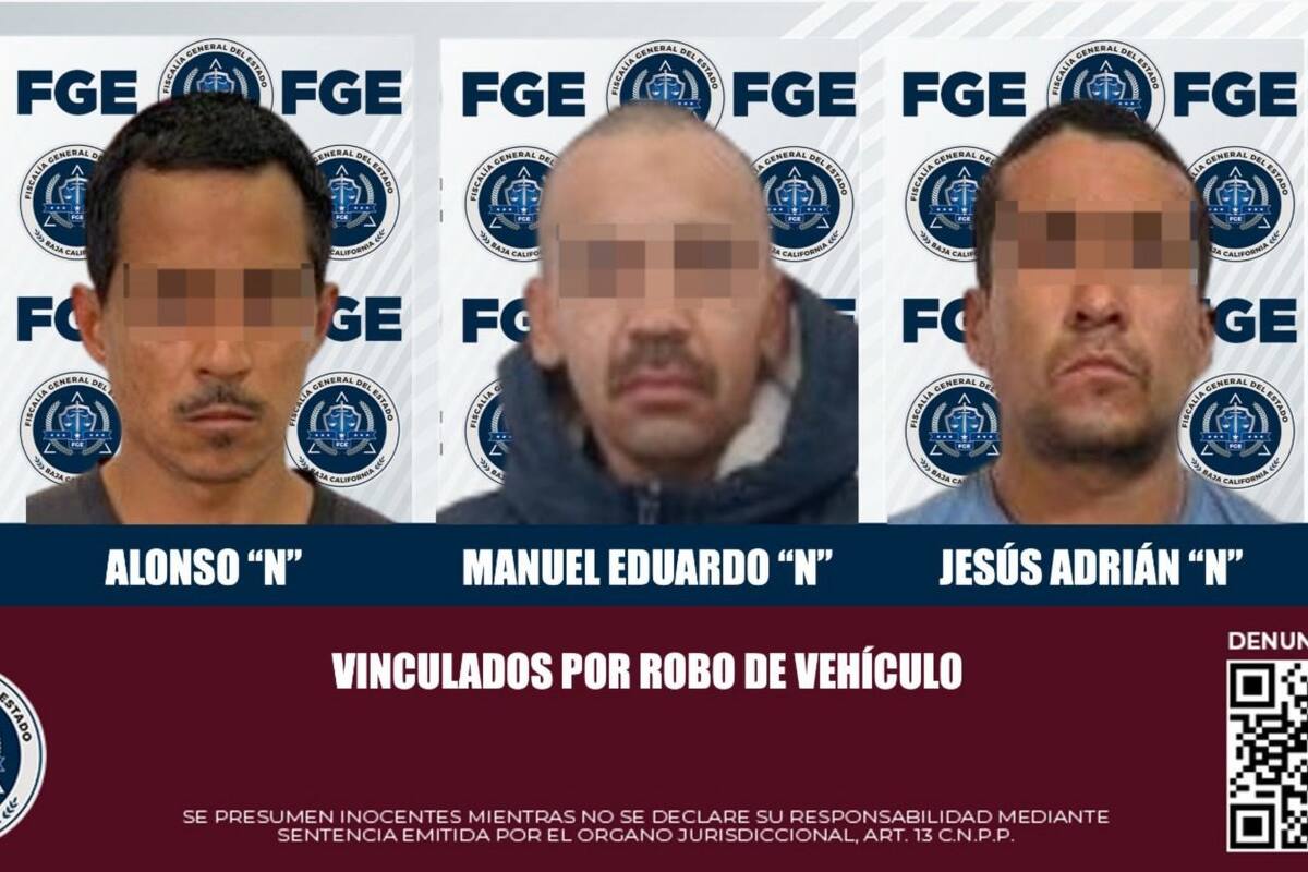 Vinculan a proceso a tres imputados por robo de vehículo