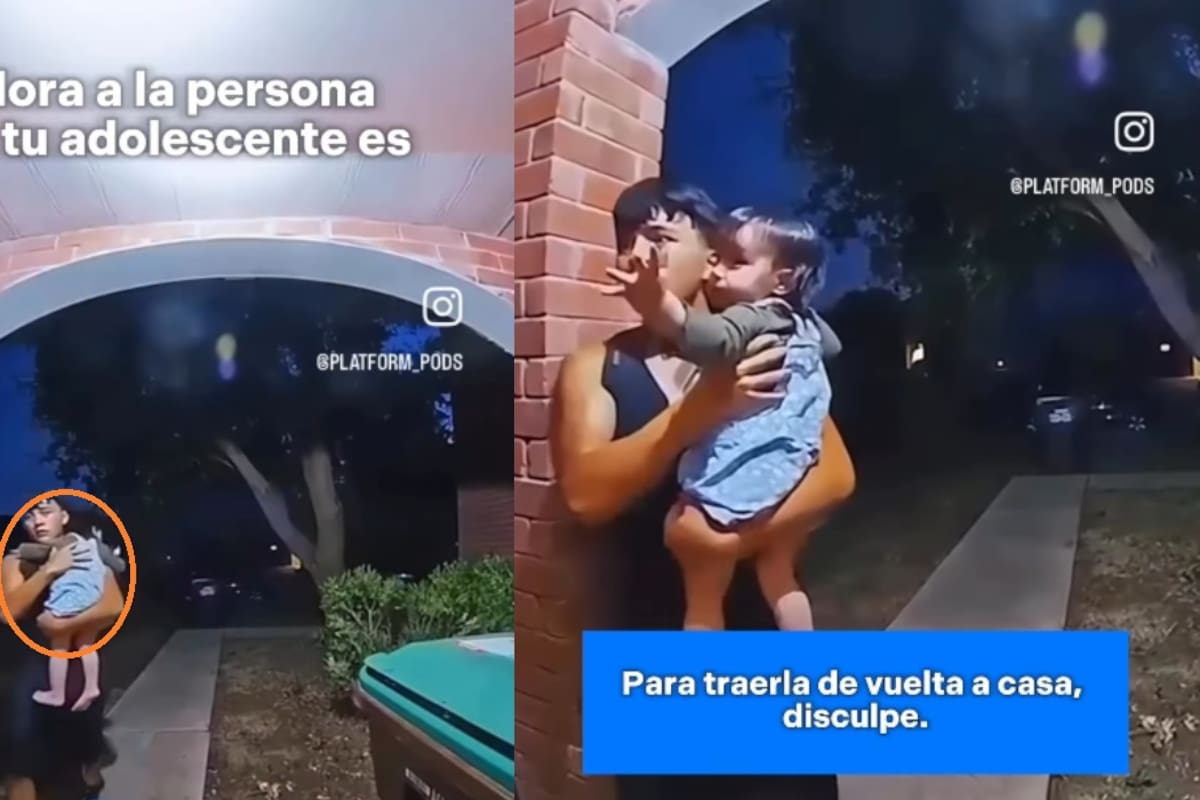“¡Qué padres! Tiene más conciencia el chico”: Adolescente encuentra a bebé deambulando sola por las calles mientras su familia tenía una fiesta