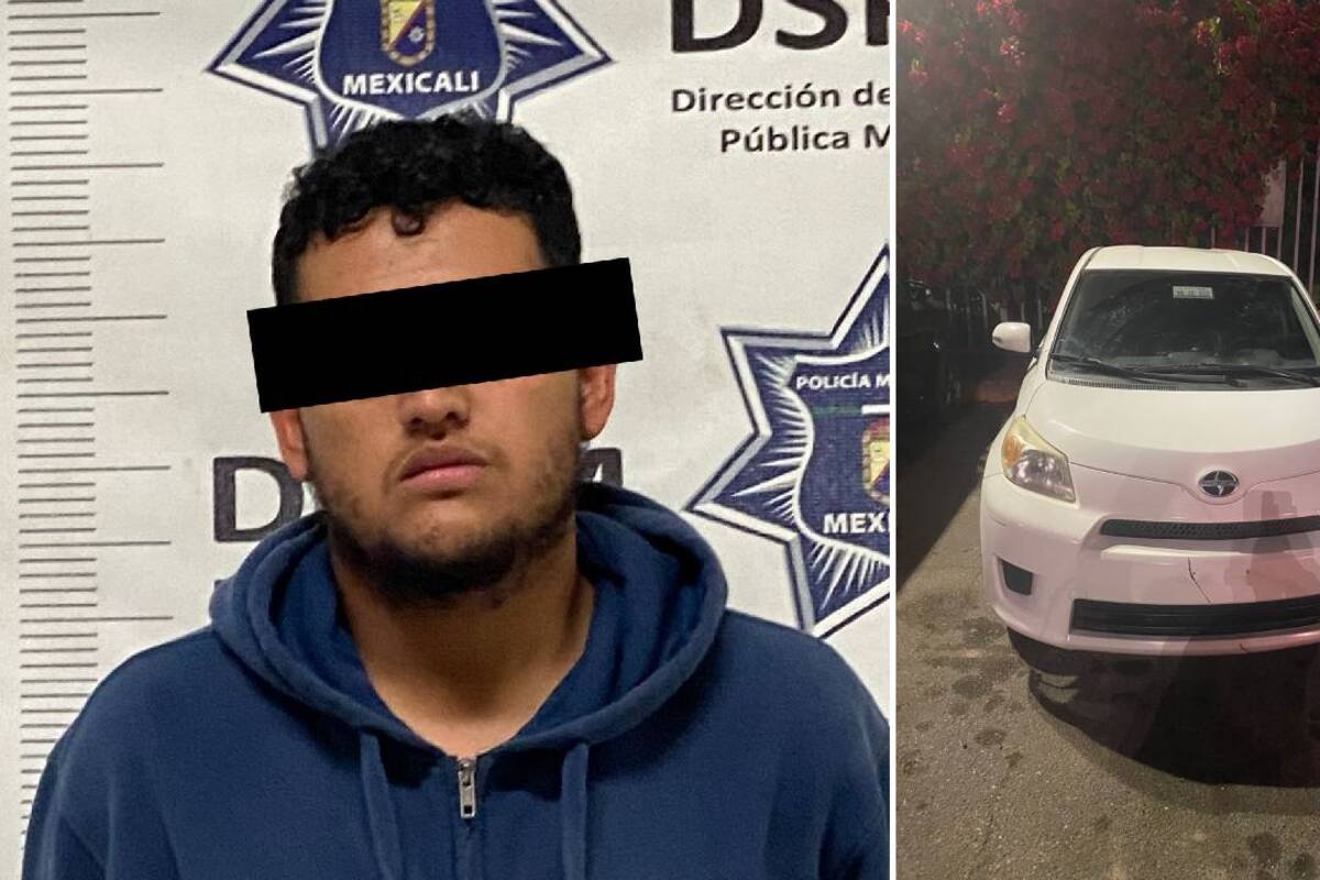 Sujeto es detenido a bordo de una camioneta involucrada en un robo a una gasolinera