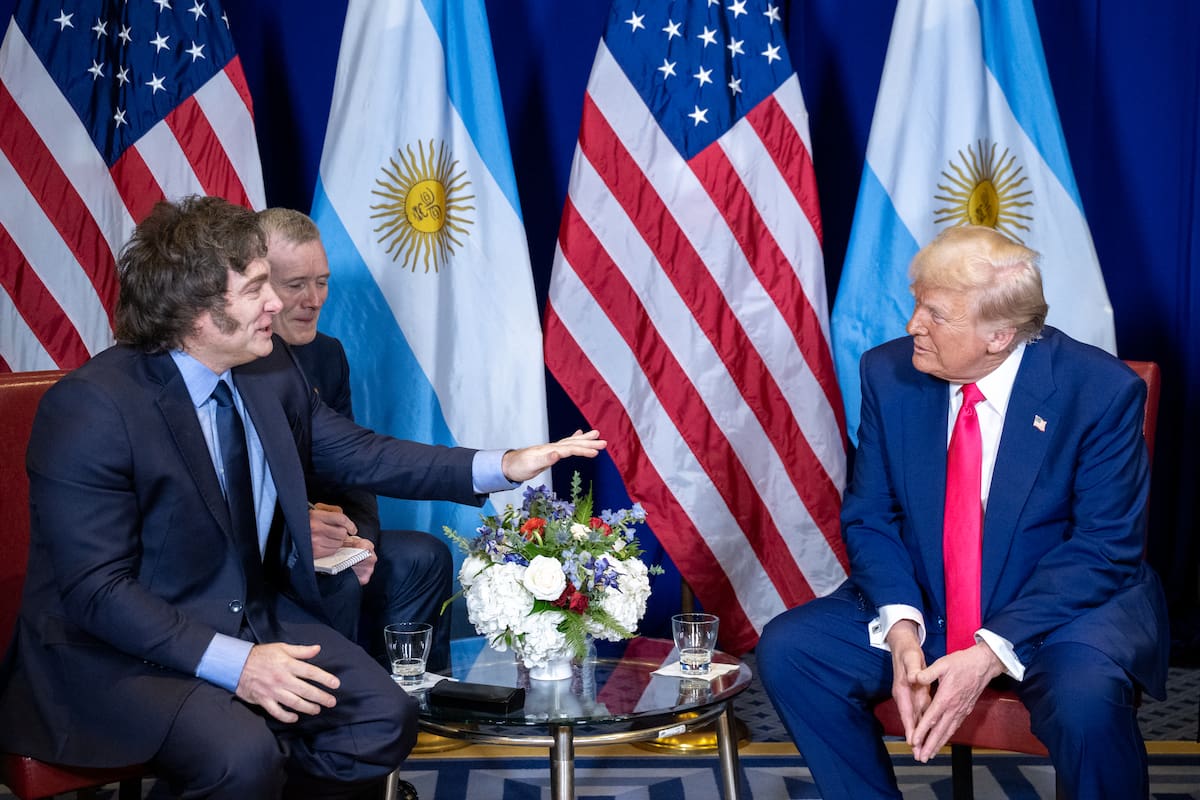 Javier Milei y Donald Trump, dos de los personajes que seguía Pablo Laurta. Foto: La Casa Blanca en X.