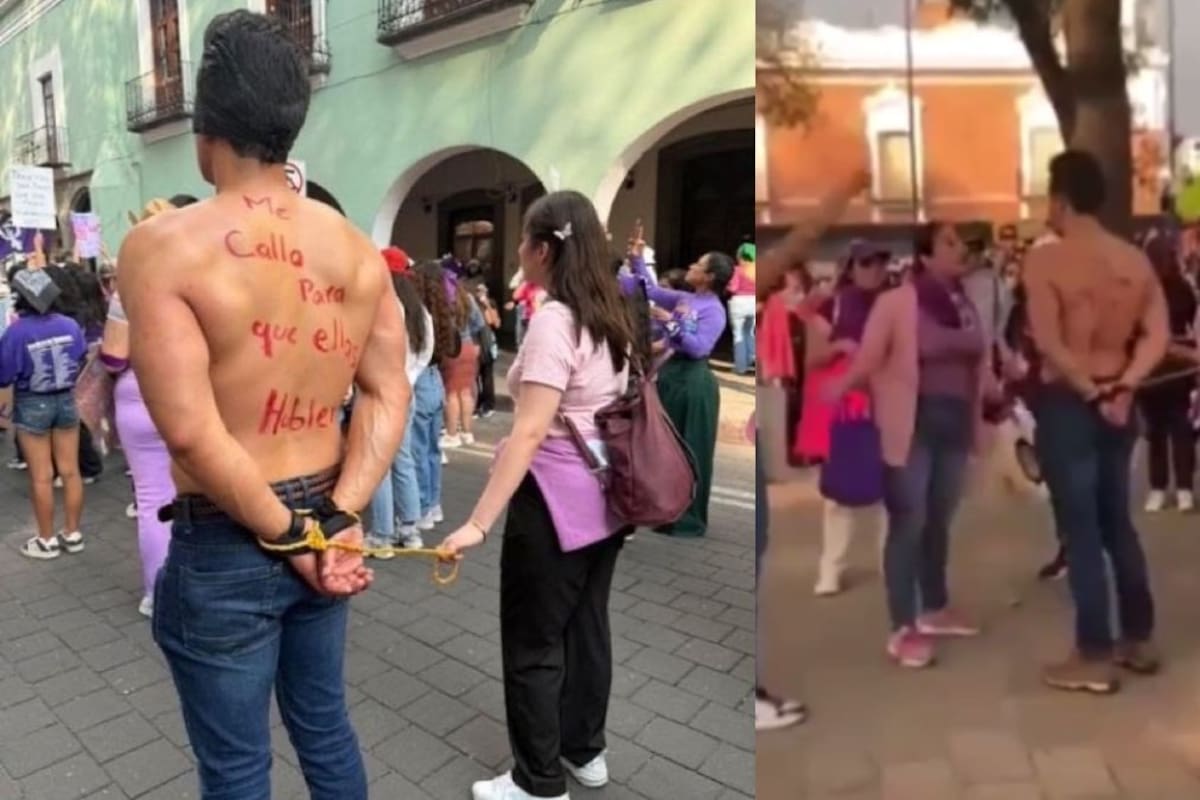 Iba a la marcha con su novia para “apoyar”, pero terminó exhibido por su ex pareja: “Tienes un hijo que no mantienes”