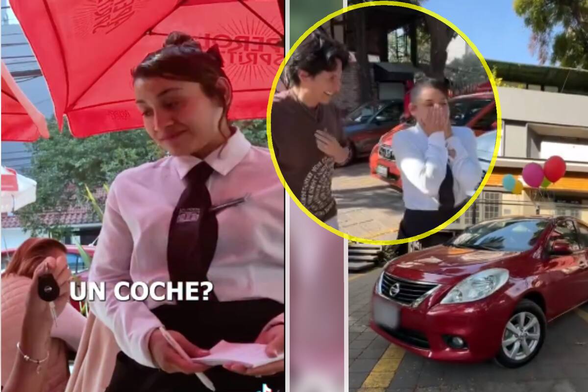VIDEO: Influencer regala auto a mesera que lo atendió en restaurante de CDMX