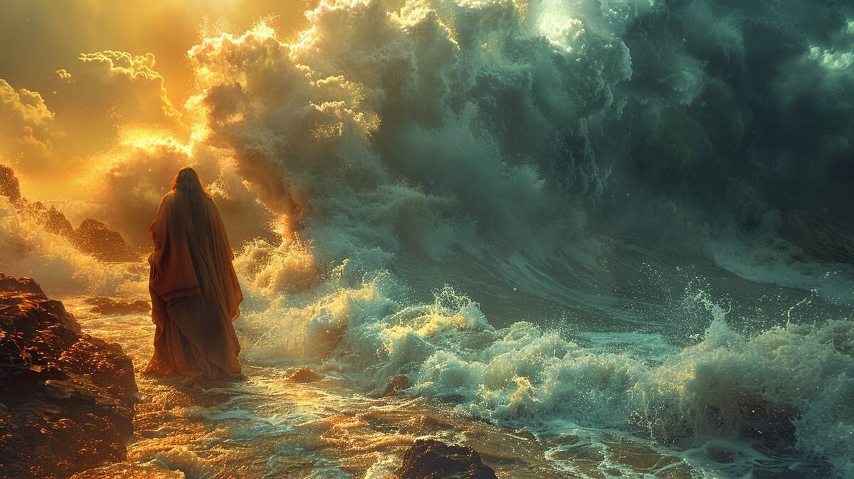 Imagen de Moisés generada por la inteligencia artificial.