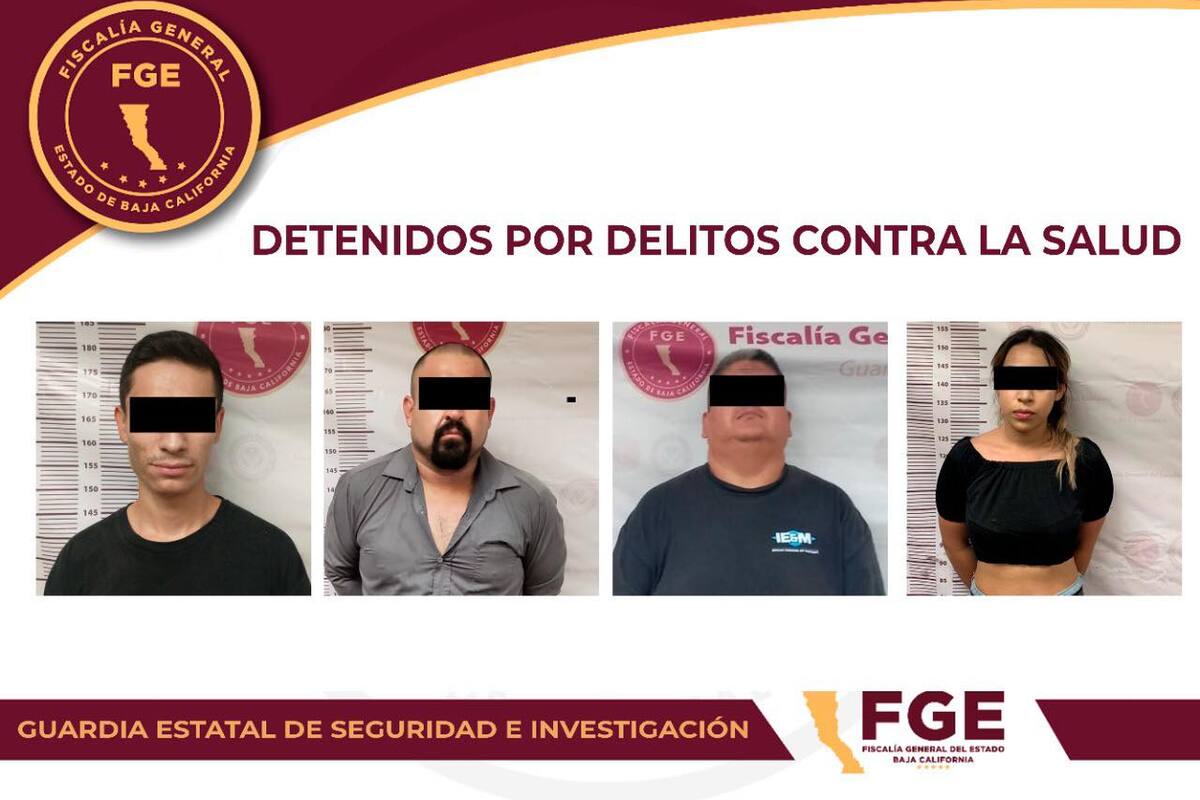 Retiran de la calle a cuatro distribuidores de droga
