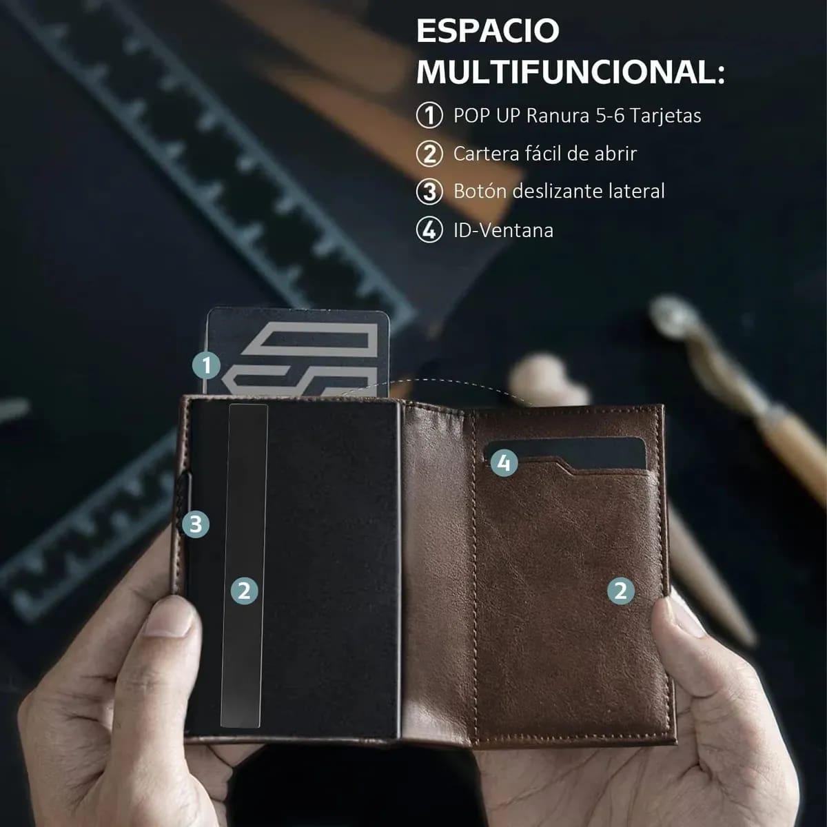 Carteras equipadas con tecnología de bloqueo RFID | Captura Mercado Libre