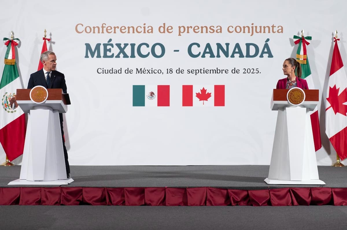 Visita oficial de Mark Carney, el primer ministro de Canadá, a México. | Crédito: Presidencia