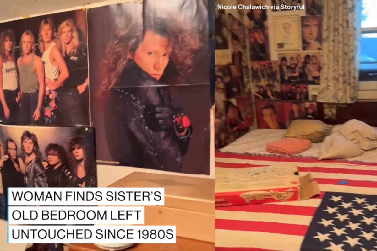 Mujer encuentra el cuarto de su hermana exactamente como lo dejó en los años 80 y se vuelve viral: ¡mira cómo era!