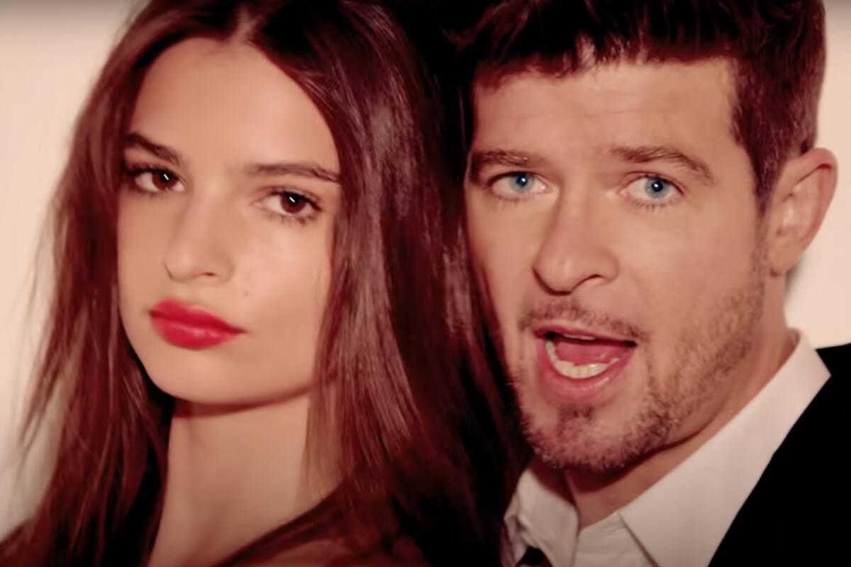 Emily Ratajkowski denuncia a Robin Thicke por acoso sexual