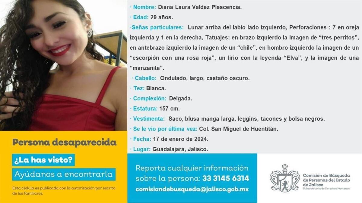 Ficha de búsqueda activada por Diana Laura Valdez.
