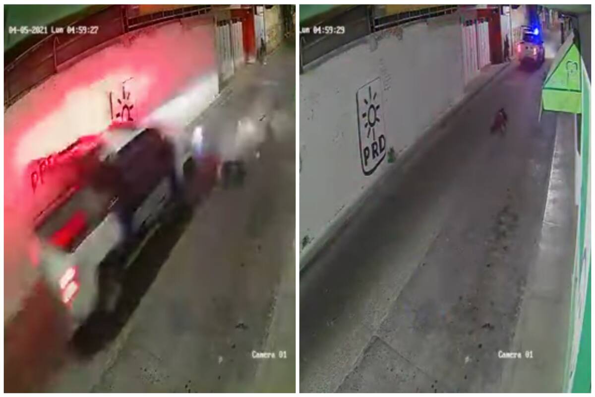 Video: Policías atropellan y abandonan a ciclista de la tercera edad en Guanajuato