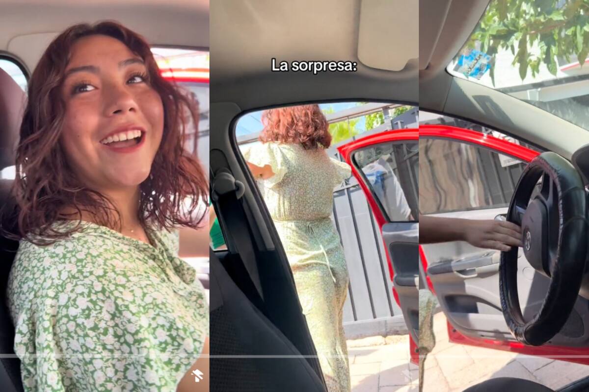 Joven olvida poner el freno de mano y su auto se desplaza solo hasta casi chocar (VIDEO)