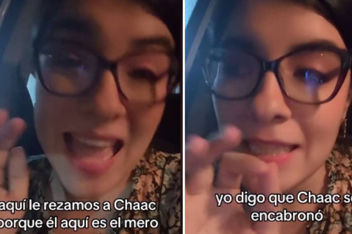 Tiktoker culpa a estatua de Poseidón por fuertes lluvias en Yucatán: “Chaac se encabronó”