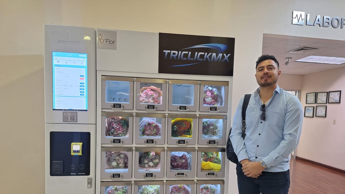 Joven emprendedor de Hermosillo lanza primera máquina de arreglos florales en Sonora