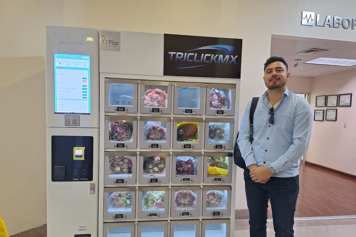 Joven emprendedor de Hermosillo lanza primera máquina de arreglos florales en Sonora