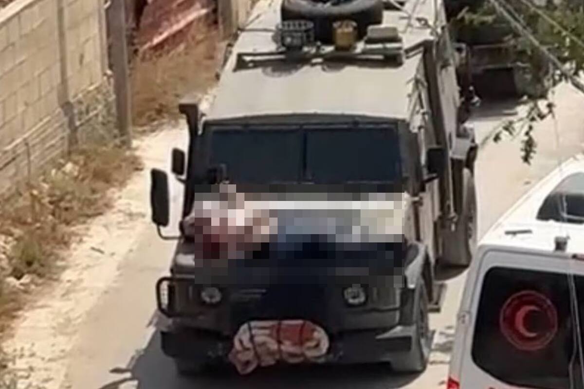 VIDEO: Soldados israelíes atan a palestino herido al capó de un vehículo militar; indignación en redes sociales