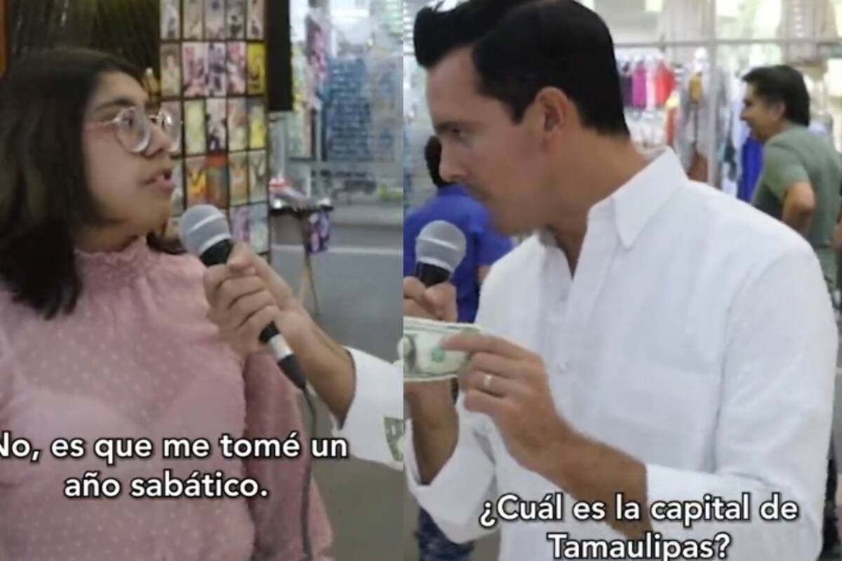 “Es que me tomé un año sabático, dos, tres”: joven sorprende ante dinámica de influencer, pues no sabe la capital de Tamaulipas.