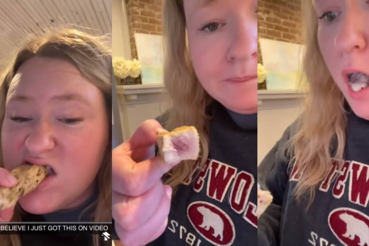 VIDEO: esta fue la impactante reacción de una mujer al descubrir que el pollo que comía estaba crudo