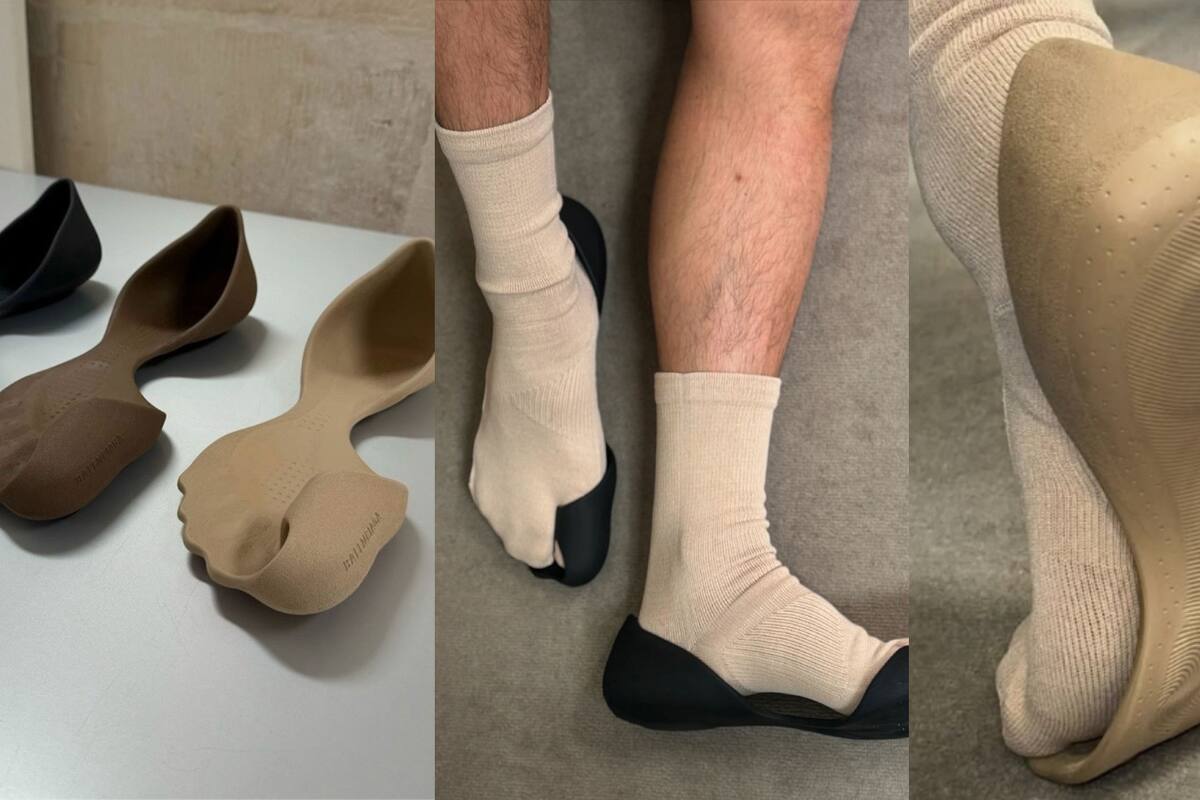Conoce los Zero Slip-On, los zapatos de media suela de Balenciaga que cuestan más de 9 mil pesos