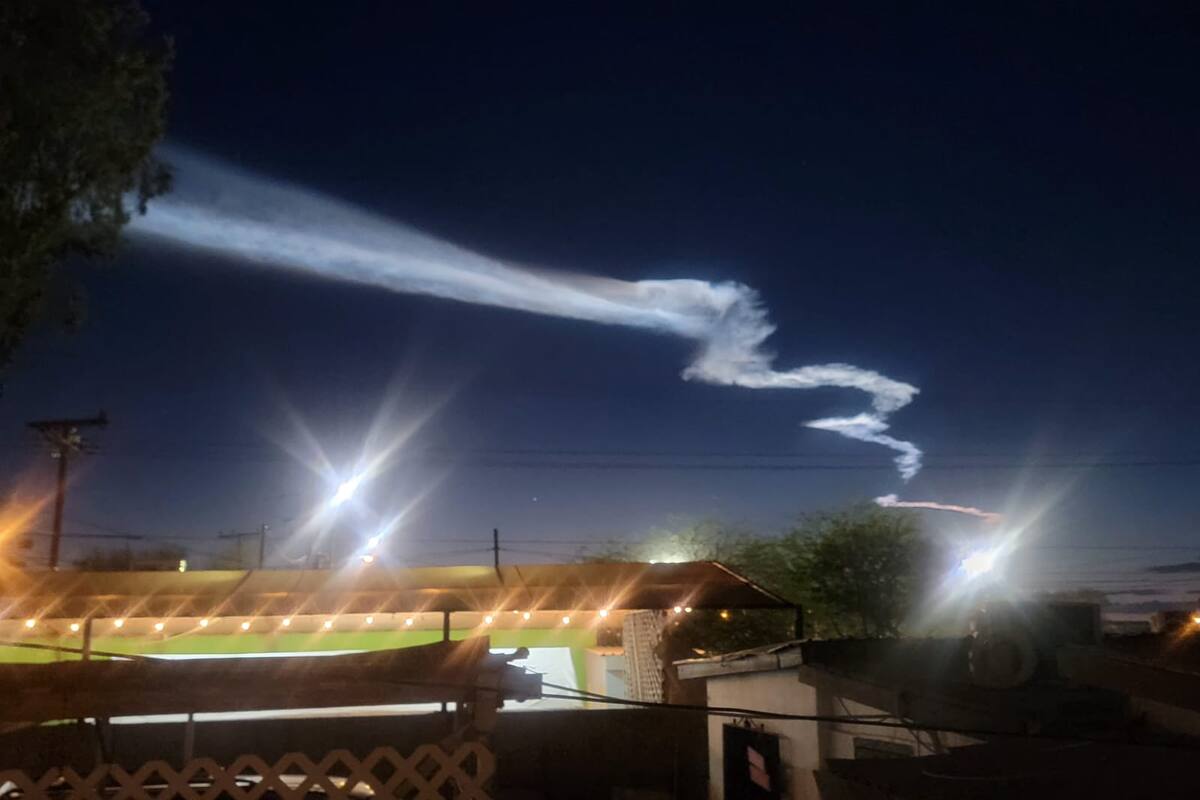 Cohete de SpaceX iluminó cielos cachanillas este lunes