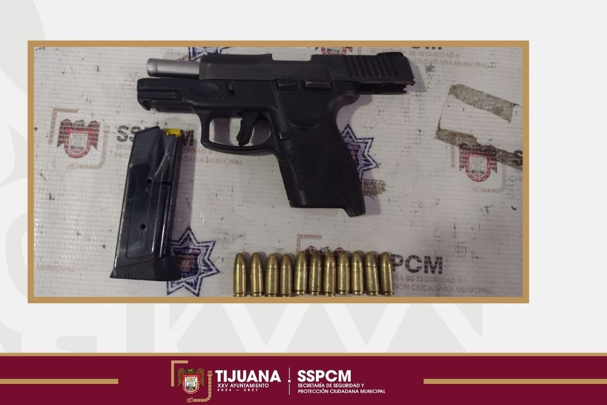 Detienen a presunto extorsionador armado en la colonia Sánchez Taboada