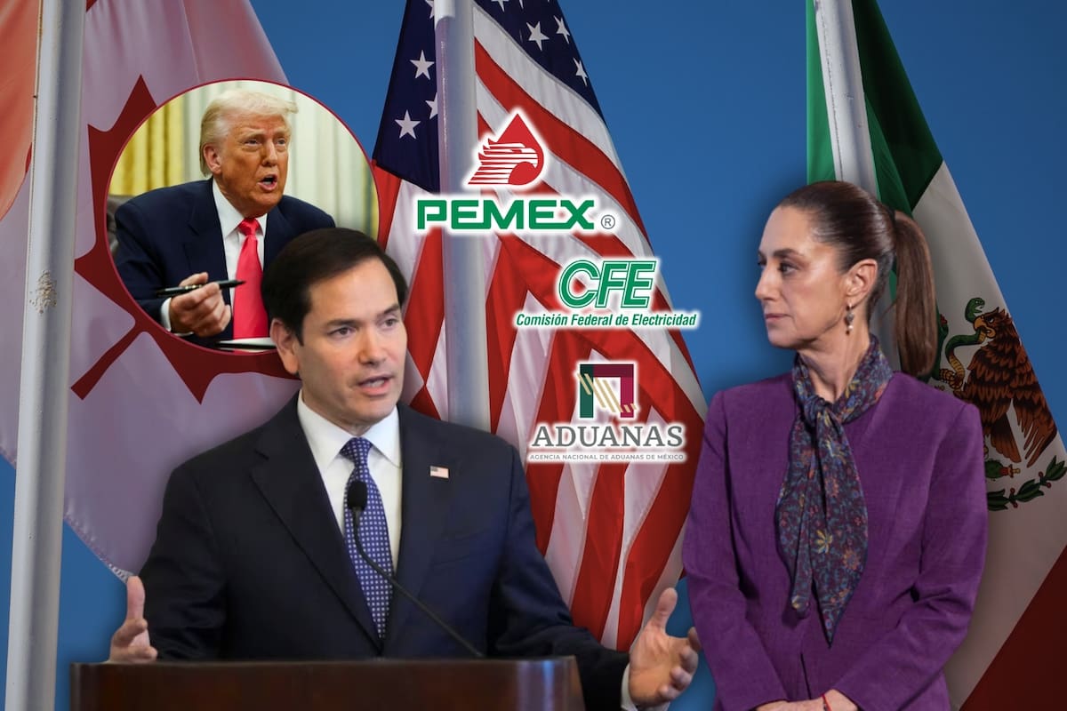 EEUU pidió a Claudia Sheinbaum eliminar la política energética que favorece a CFE y Pemex, y las inconsistencias en Aduanas, advirtiéndole que ponen en riesgo el T-MEC
