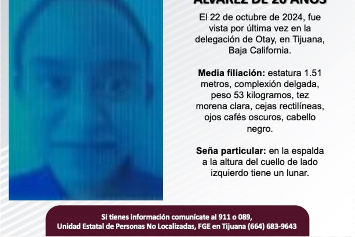 Se busca a Eva Paola Hernández Álvarez de 20 años de edad