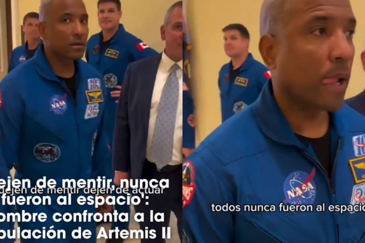 “Dejen de mentir, ustedes nunca fueron al espacio” Hombre confronta a astronautas de Artemis y el momento desata debate en redes