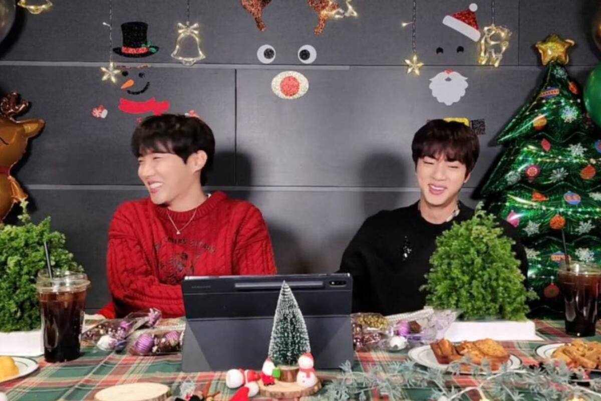 Jin y J-hope de BTS sorprenden al cantar “Feliz Navidad” en español durante un live