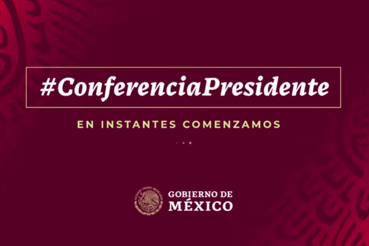 Sigue la conferencia de AMLO desde el Palacio Nacional