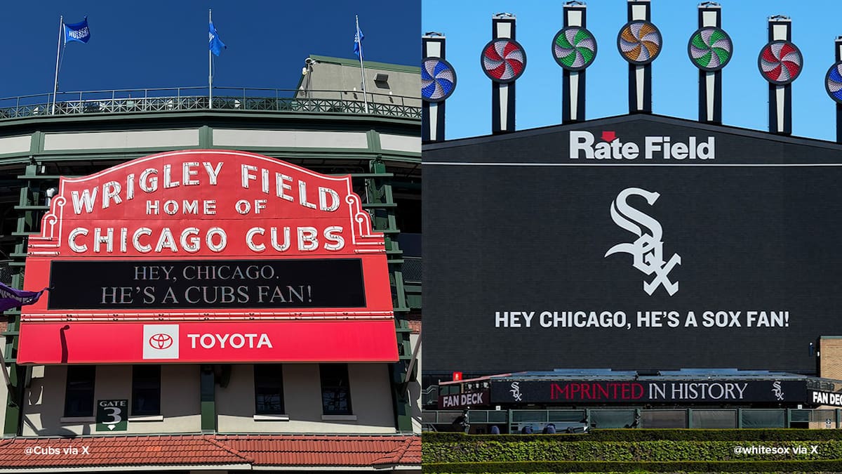 Primero el Wrigley Field presumió que el papa era fan de los Cubs, pero instantes después, el estadio de los White Sox reclamó al papa como aficionado. (Foto: Redes sociales)