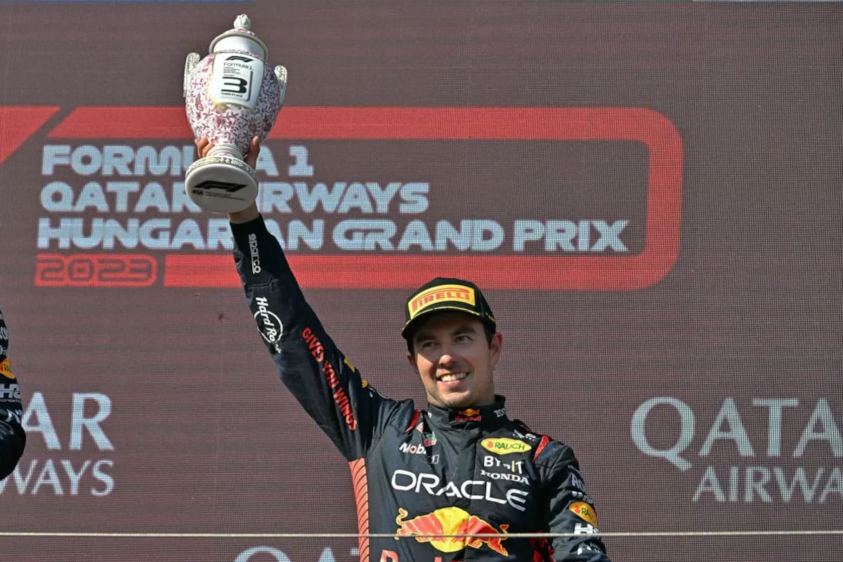 ¿Cuántos podios tiene en su carrera de Fórmula 1 Checo Pérez?