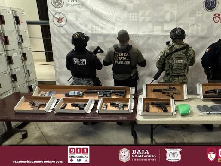 Decomisan más de 30 kilos de droga y arsenal en Tijuana