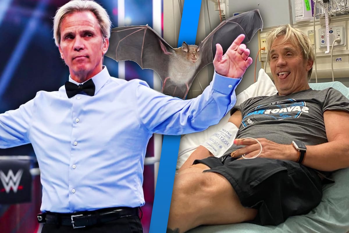 Charles Robinson, árbitro de la WWE, fue enviado al hospital por mordida de murciélago