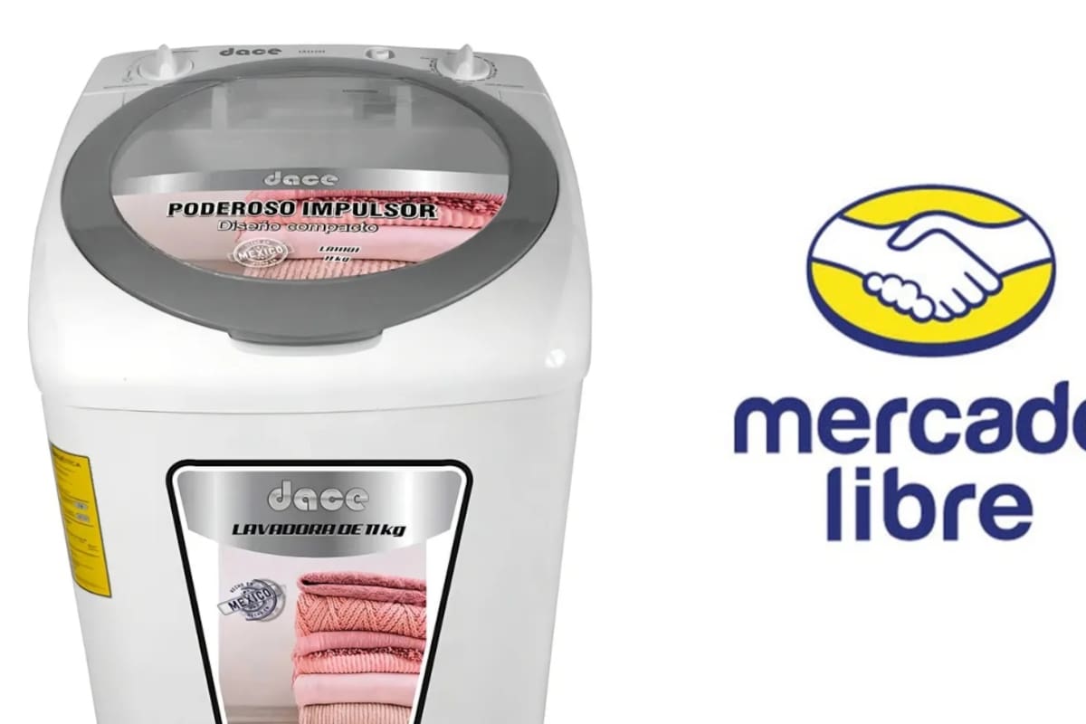 Mercado Libre: lavadora semiautomática de 11 kilos con 18% de descuento
