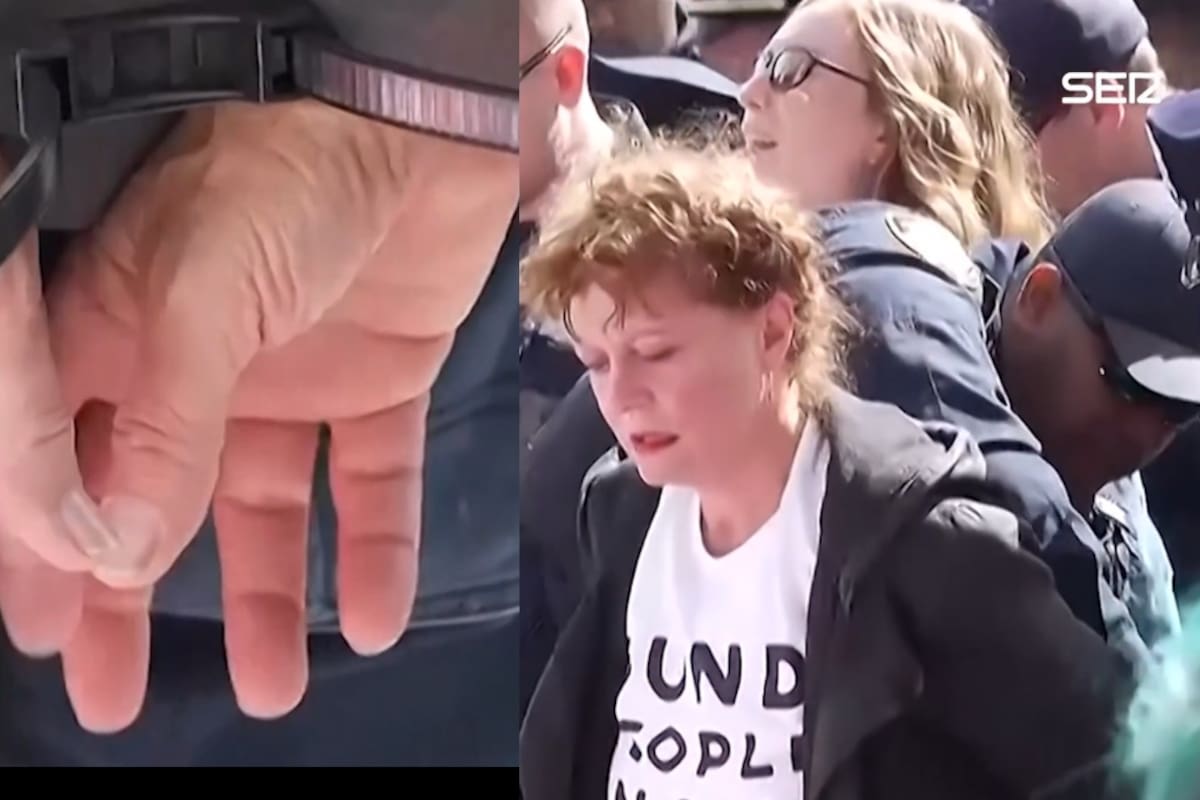 Susan Sarandon y Hannah Einbinder son detenidas durante protesta contra Netanyahu en Nueva York