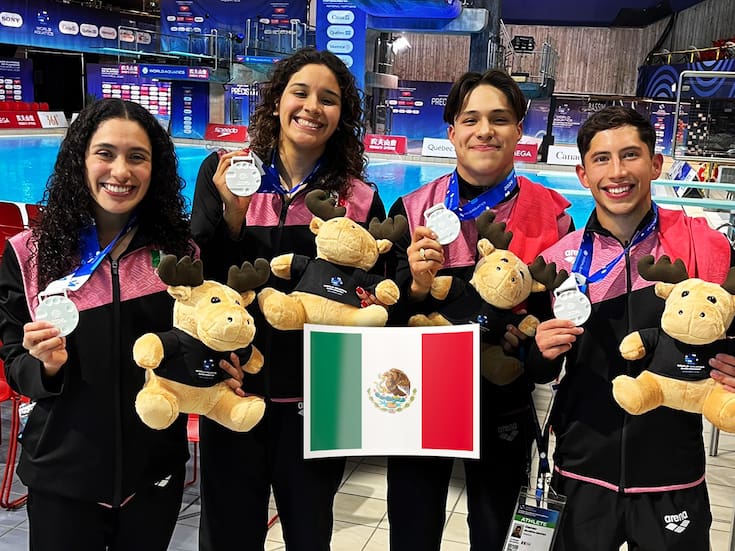 México conquista su primera medalla en la Copa del Mundo de Clavados 2026 en Montreal; gana plata por equipos y queda a 8.55 puntos de China, con Olvera y Celaya en la final