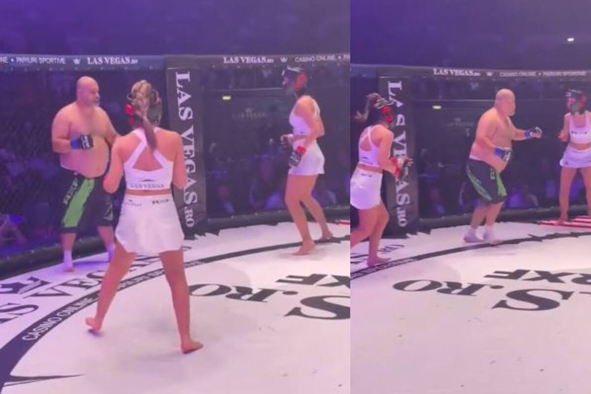 VIDEO: Polémica en Rumania por pelea entre dos mujeres y un hombre en combate de MMA