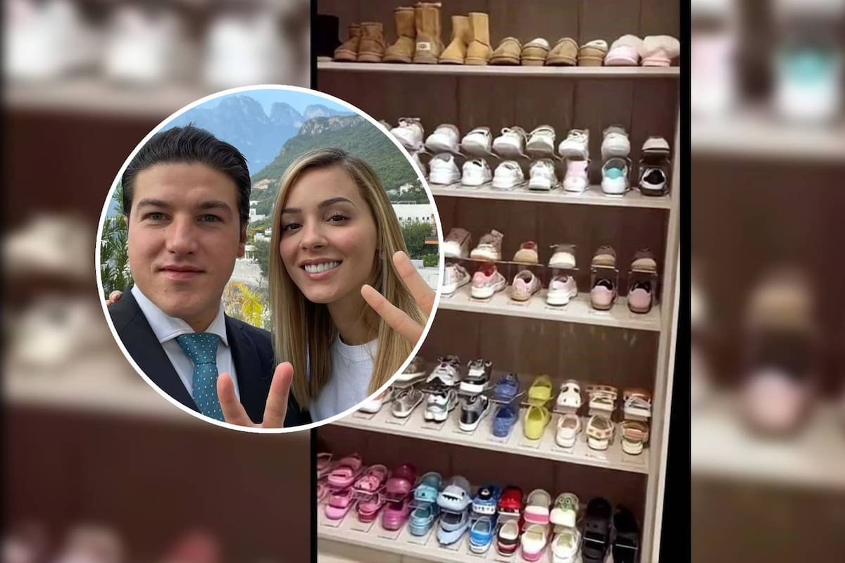 Samuel García y Mariana Rodríguez presumen más de 120 pares de zapatos de su hija