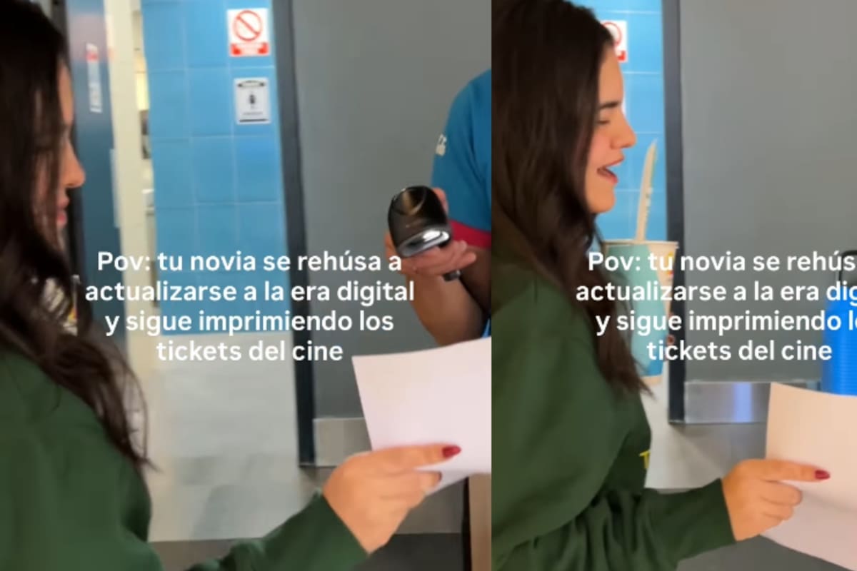 Joven expone que su novia imprime sus boletos digitales de cine por desconfianza en la tecnología y usuarios le dan una solución