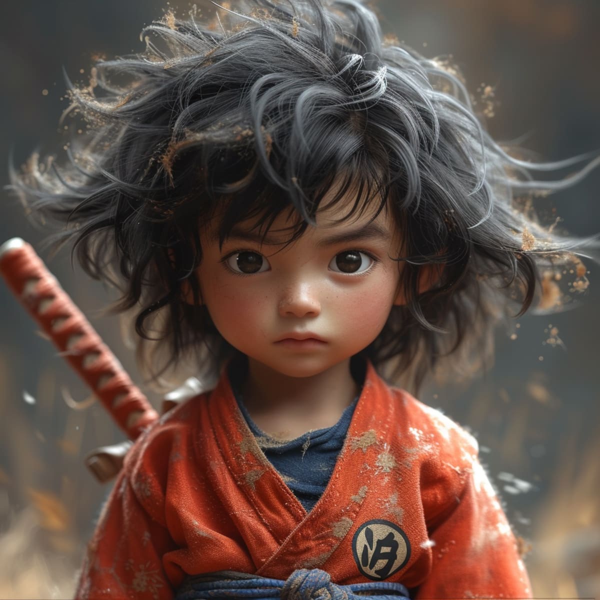 Así se vería Goku de Dragon Ball como un niño del mundo real