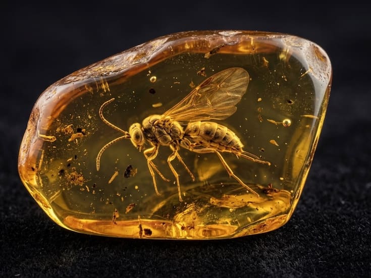 Científicos descubren una nueva especie de avispa con más de 100 millones de años fosilizada en ámbar; el hallazgo en España preserva con detalle extremo a un insecto que vivió junto a los dinosaurios