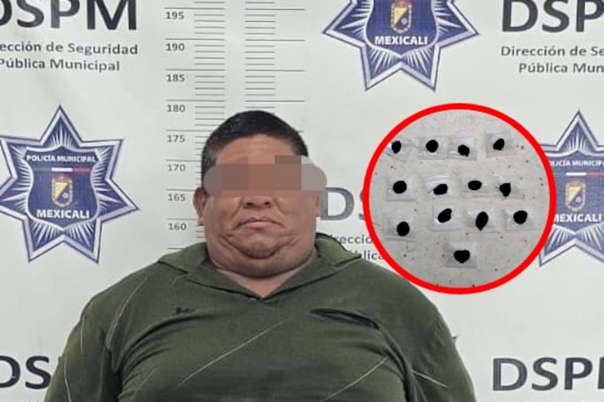 Lo sorprenden con metanfetamina mientras dormía en la vía pública