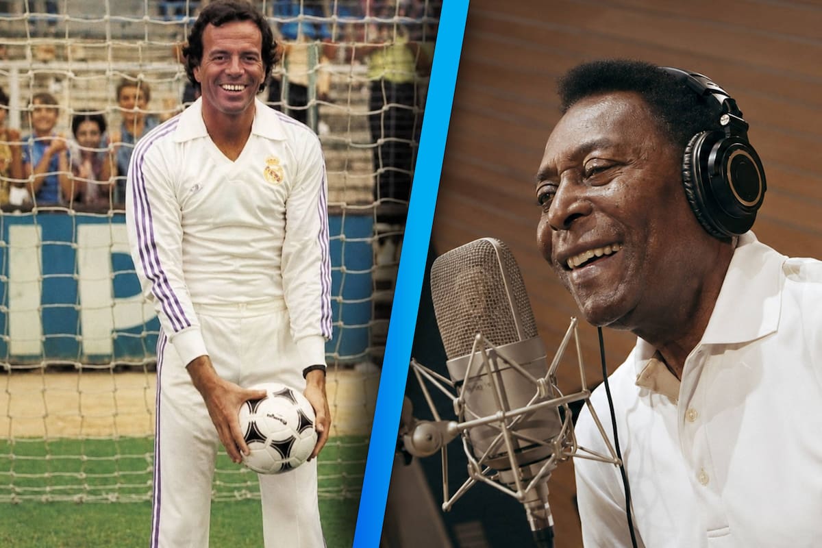 De Pelé a Julio Iglesias: 5 futbolistas que cambiaron la cancha por los escenarios musicales