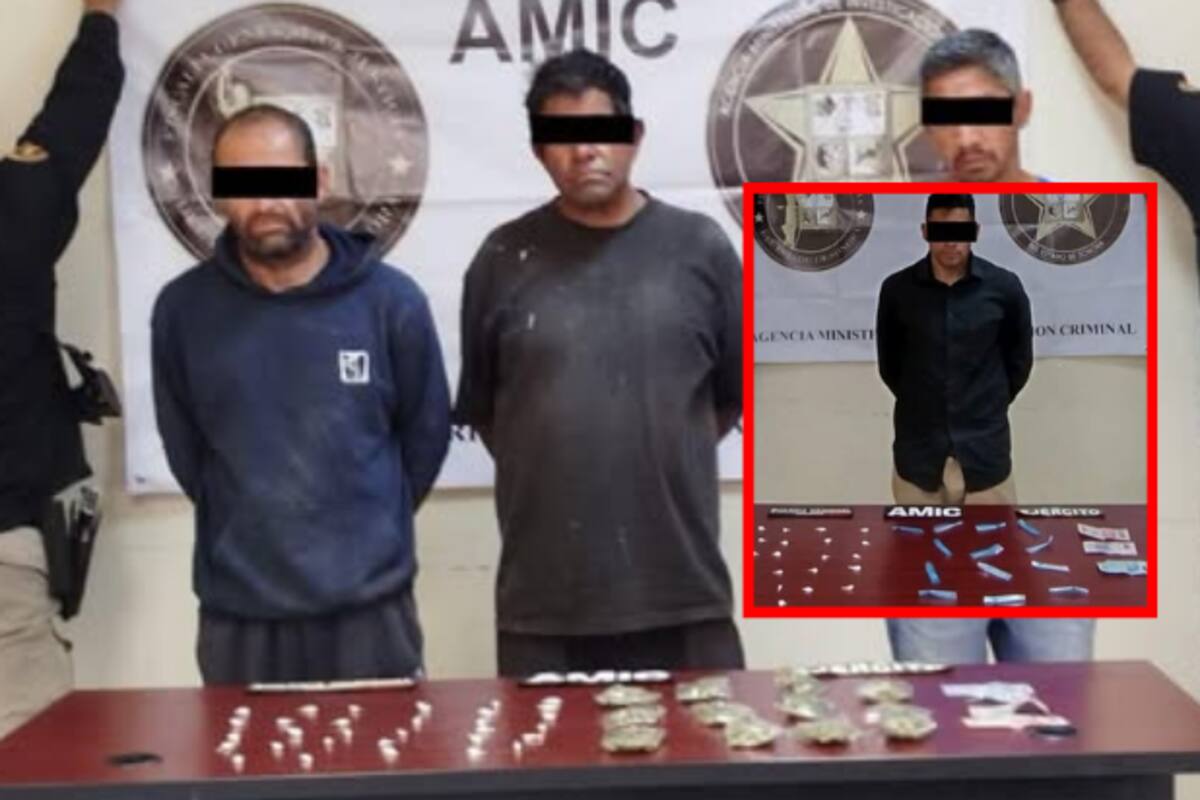 Capturan a cuatro presuntos narcomenudistas en operativo conjunto en San Luis Río Colorado
