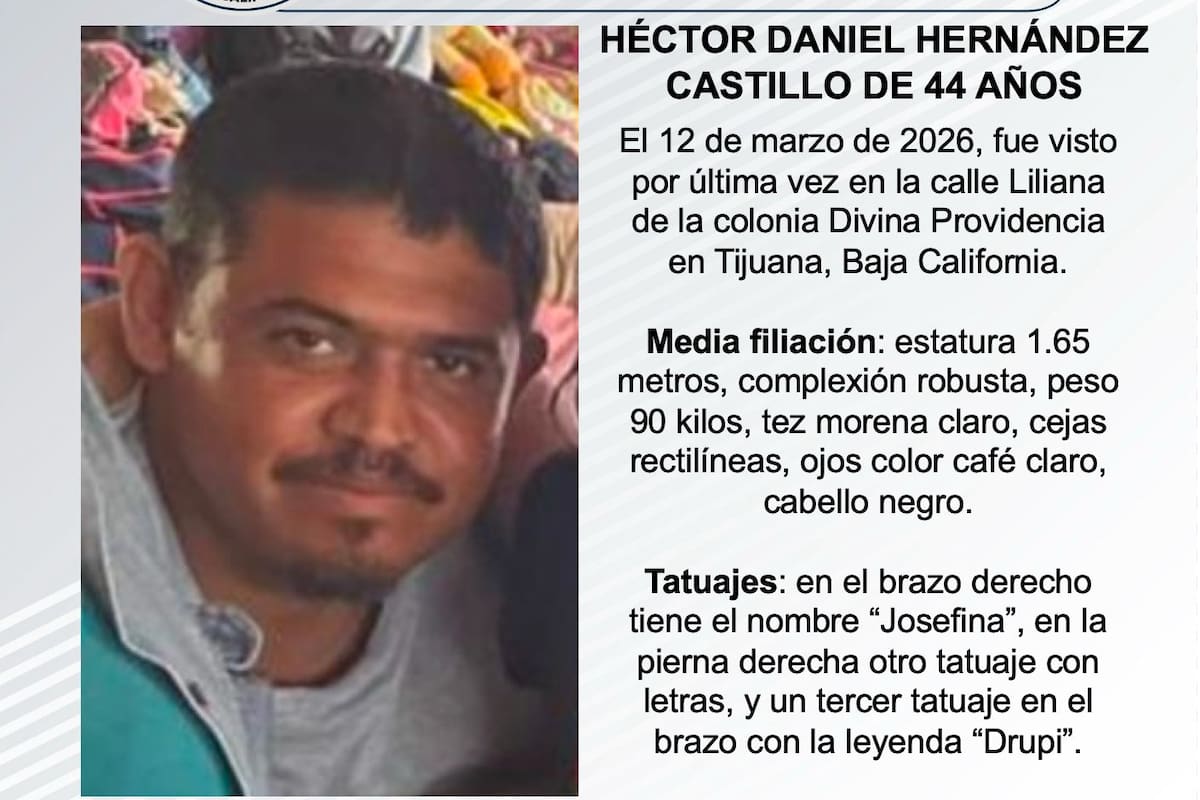 Se busca a Héctor Daniel Hernández Castillo de 44 años