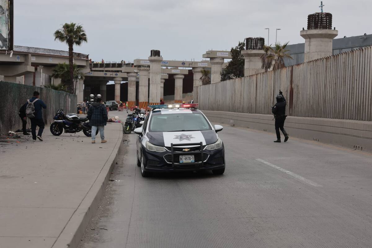 El accidente se registró a espaldas de la Estación de Bomberos.